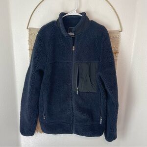 American Tall Sherpa Zip Up Jacket Mens M Tall